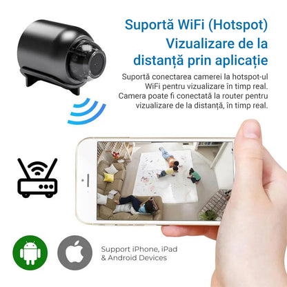 Mini Cameră HD Supraveghere si siguranță maximă!